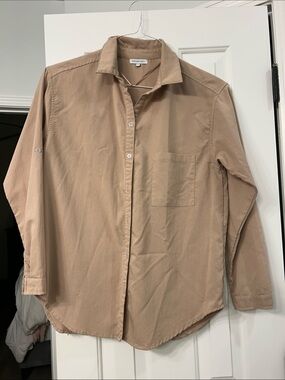 Crescent Tan Button-Up Shirt